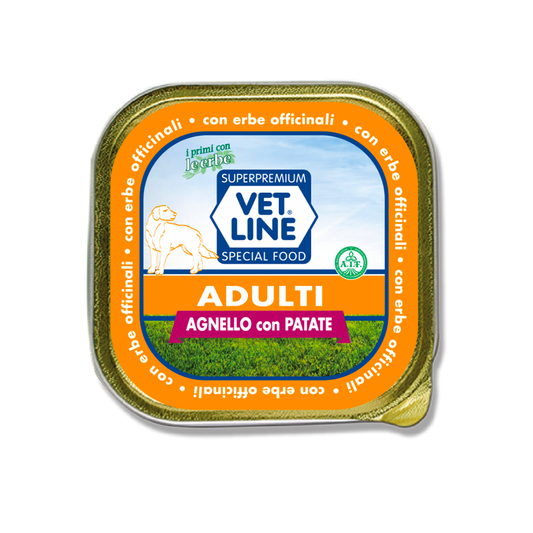 Vet Line - ADULTI AGNELLO E PATATE